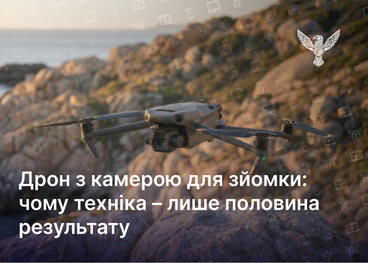 Дрон з камерою для зйомки: чому техніка – лише половина результату